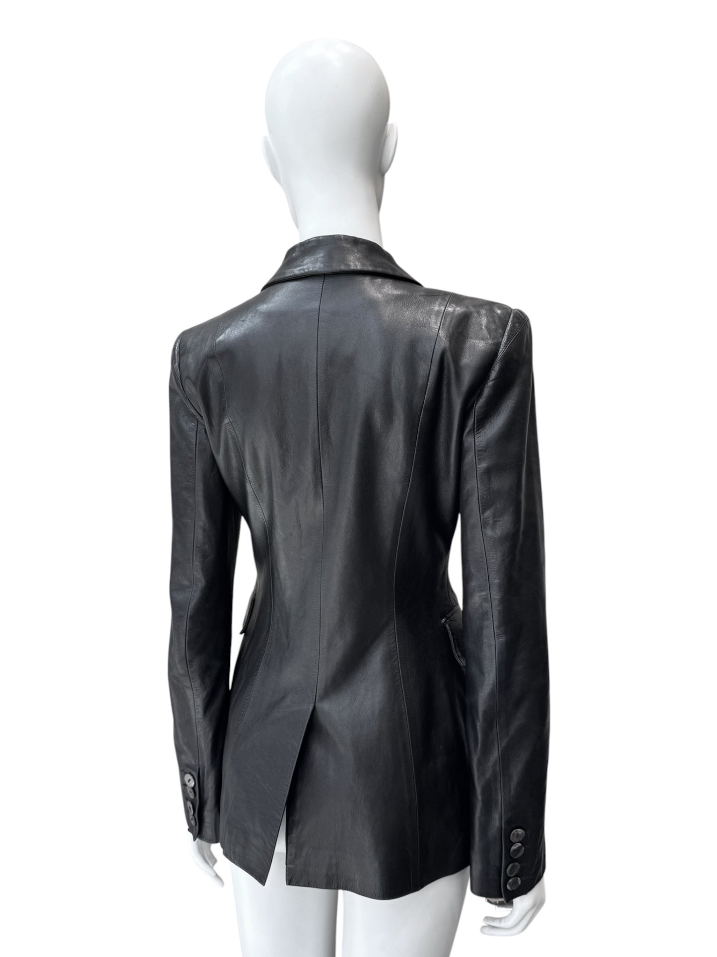Plein Sud - blazer en cuir d’agneau