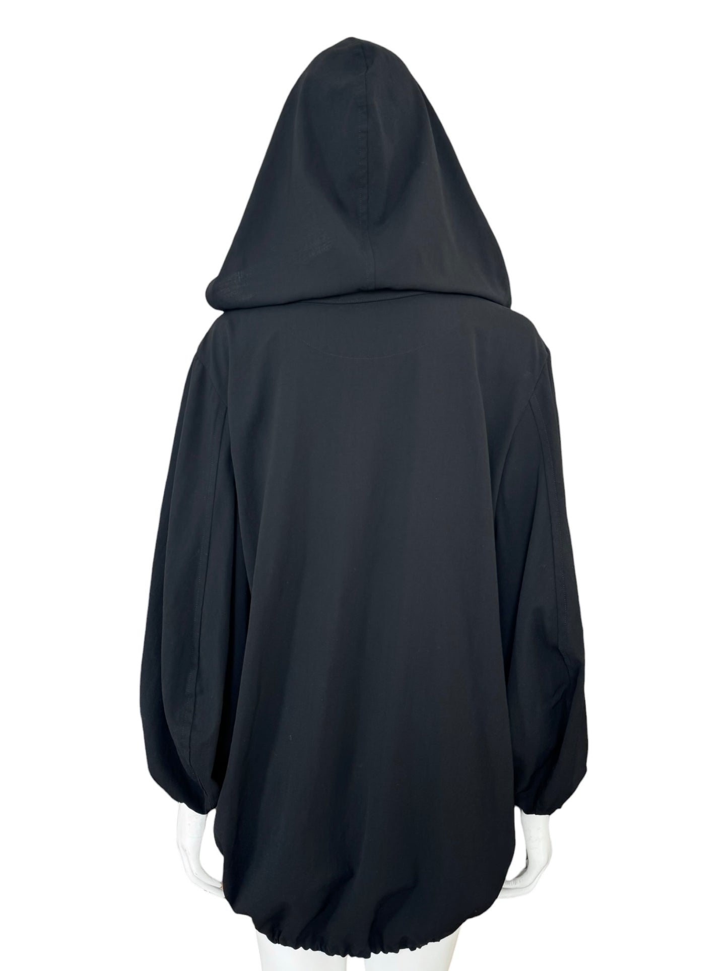 LIMI feu — Veste à capuche en laine noire 2010s
