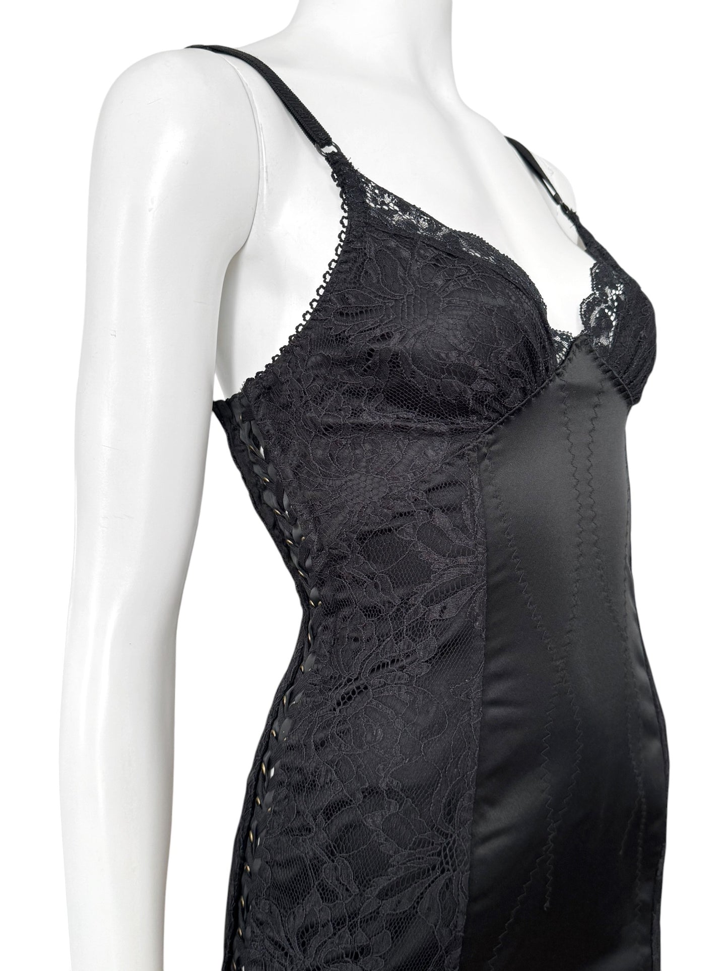 D&G early 2000s — robe corset en dentelle