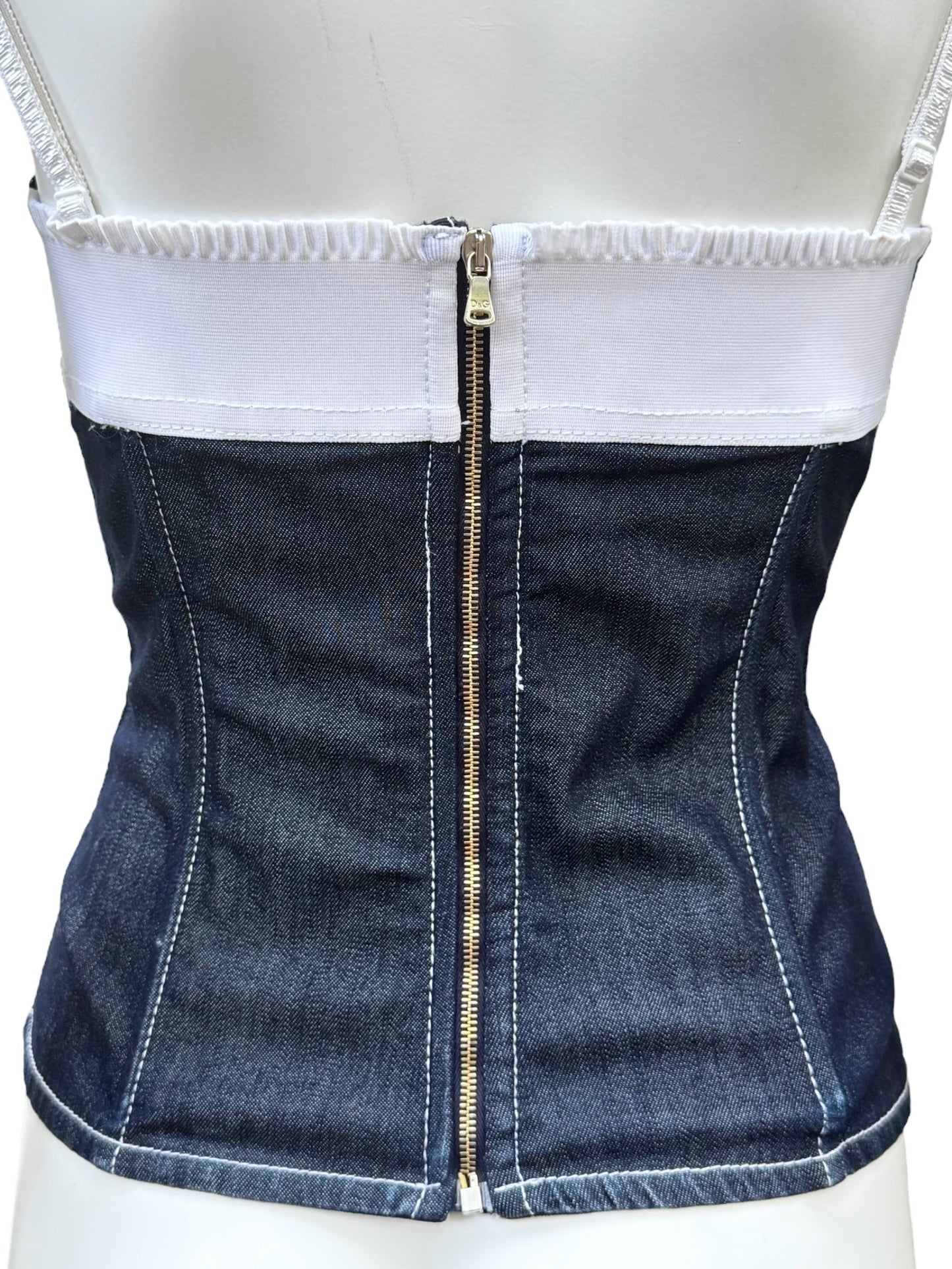 Corset D&G en denim – Années 2000