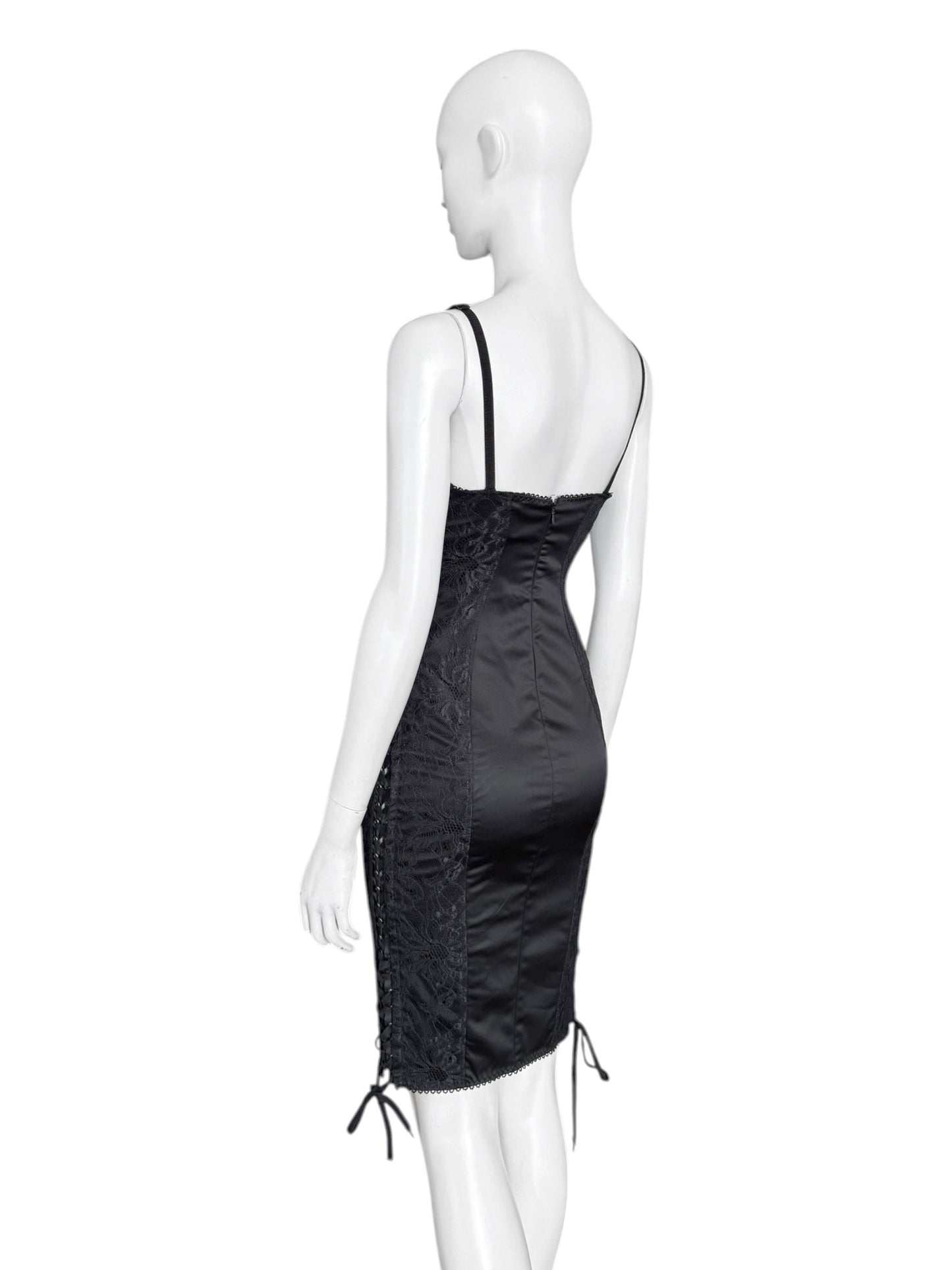 D&G early 2000s — robe corset en dentelle