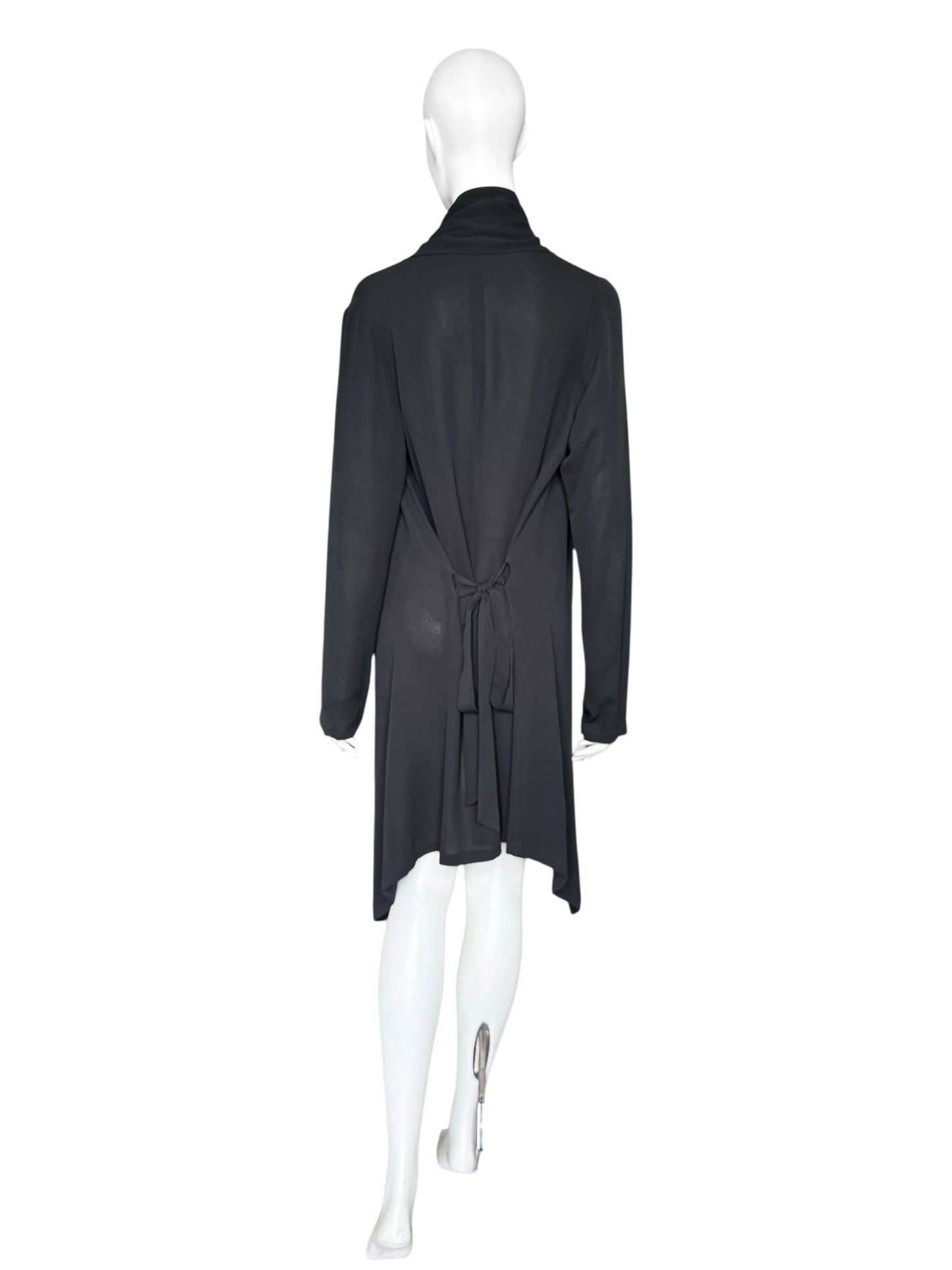 Ann Demeulemeester FW2008 – Veste drapée modulable en soie