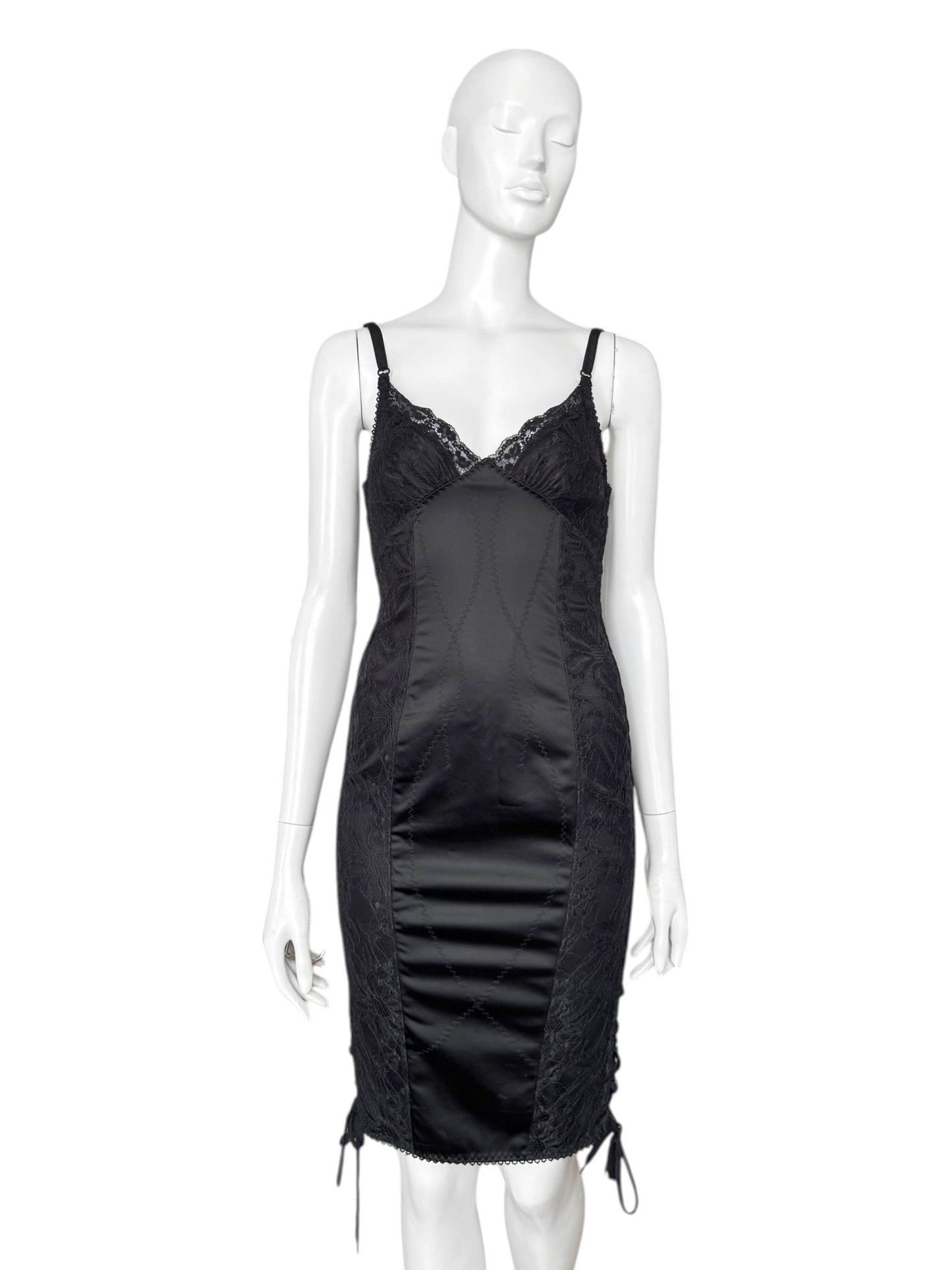 D&G early 2000s — robe corset en dentelle