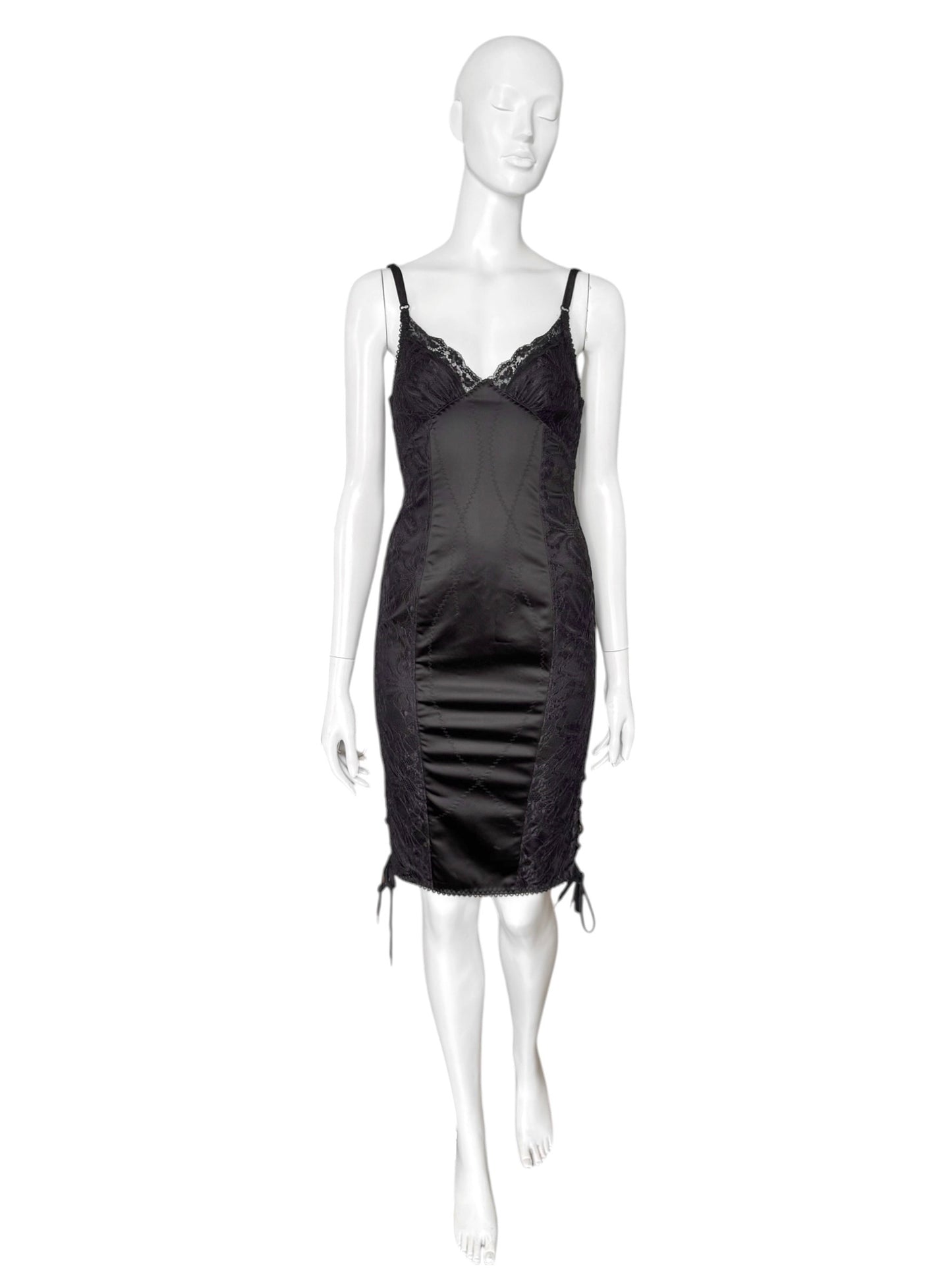 D&G early 2000s — robe corset en dentelle