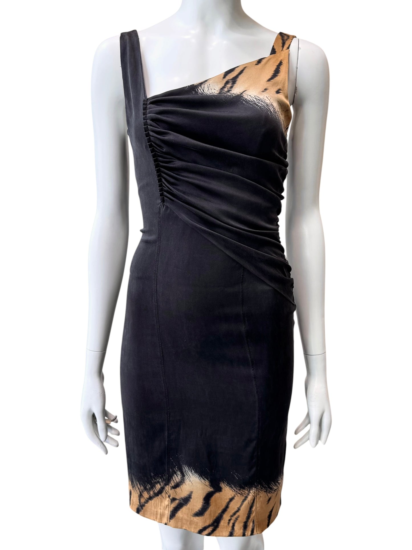 Roberto Cavalli 2010s - robe drapée en soie