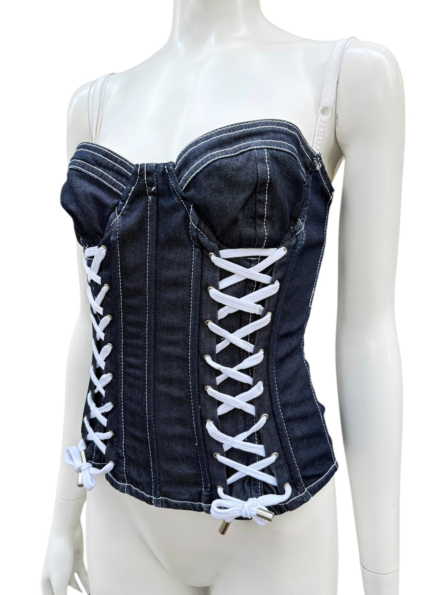 Corset D&G en denim – Années 2000