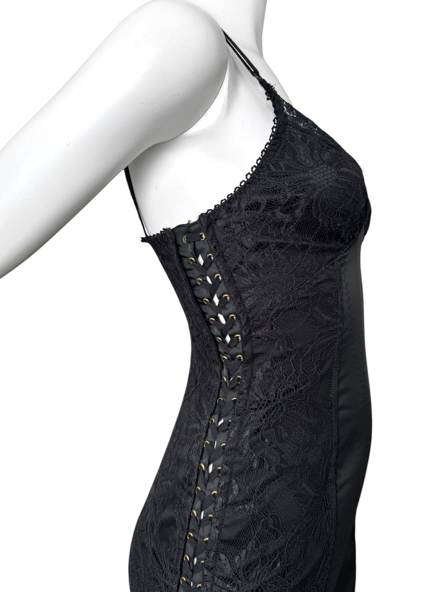 D&G early 2000s — robe corset en dentelle