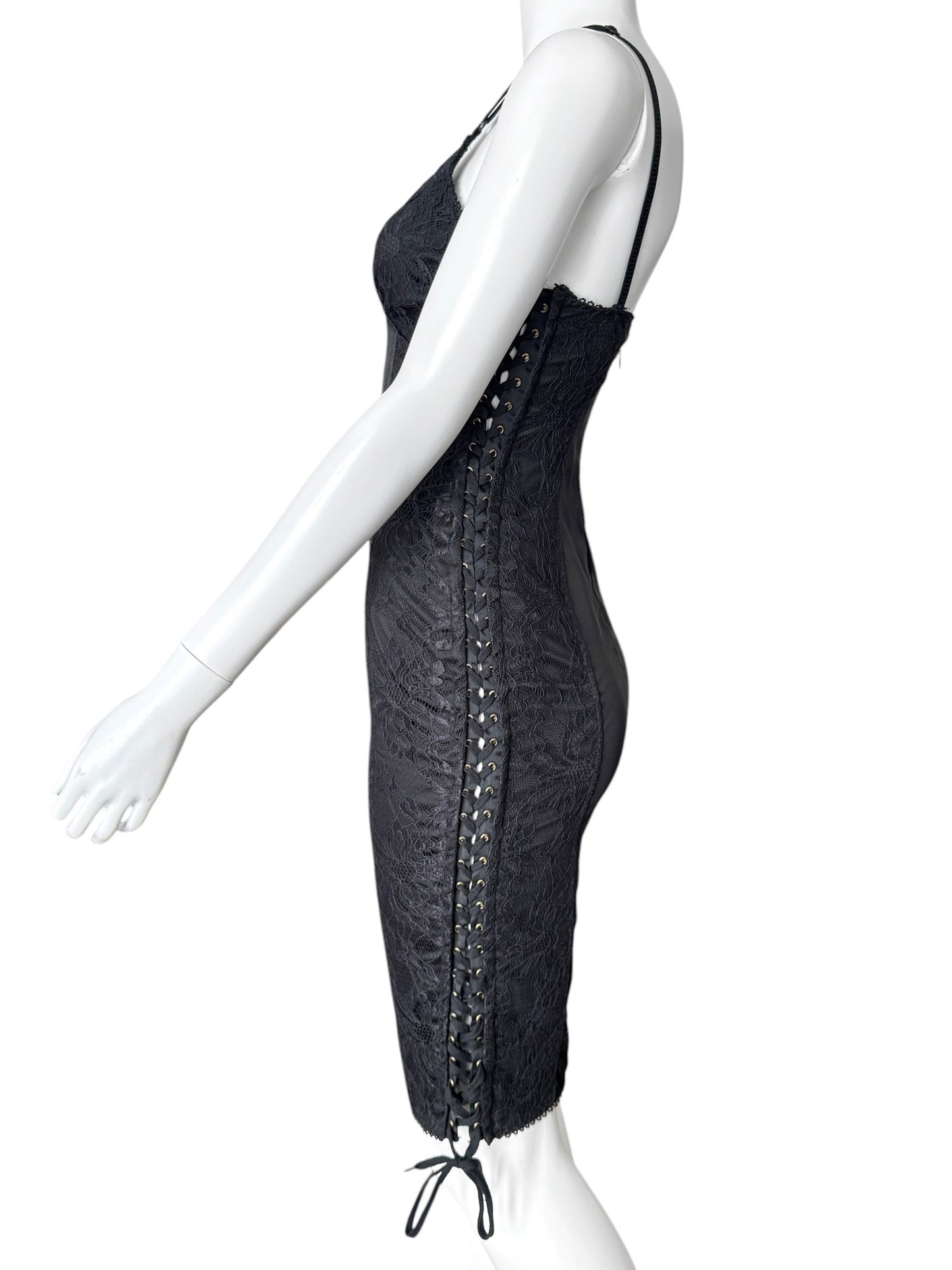 D&G early 2000s — robe corset en dentelle