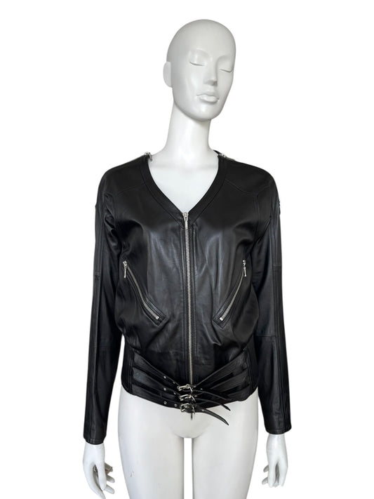 Veste Plein Sud en cuir – Fayçal Amor S/S 2004