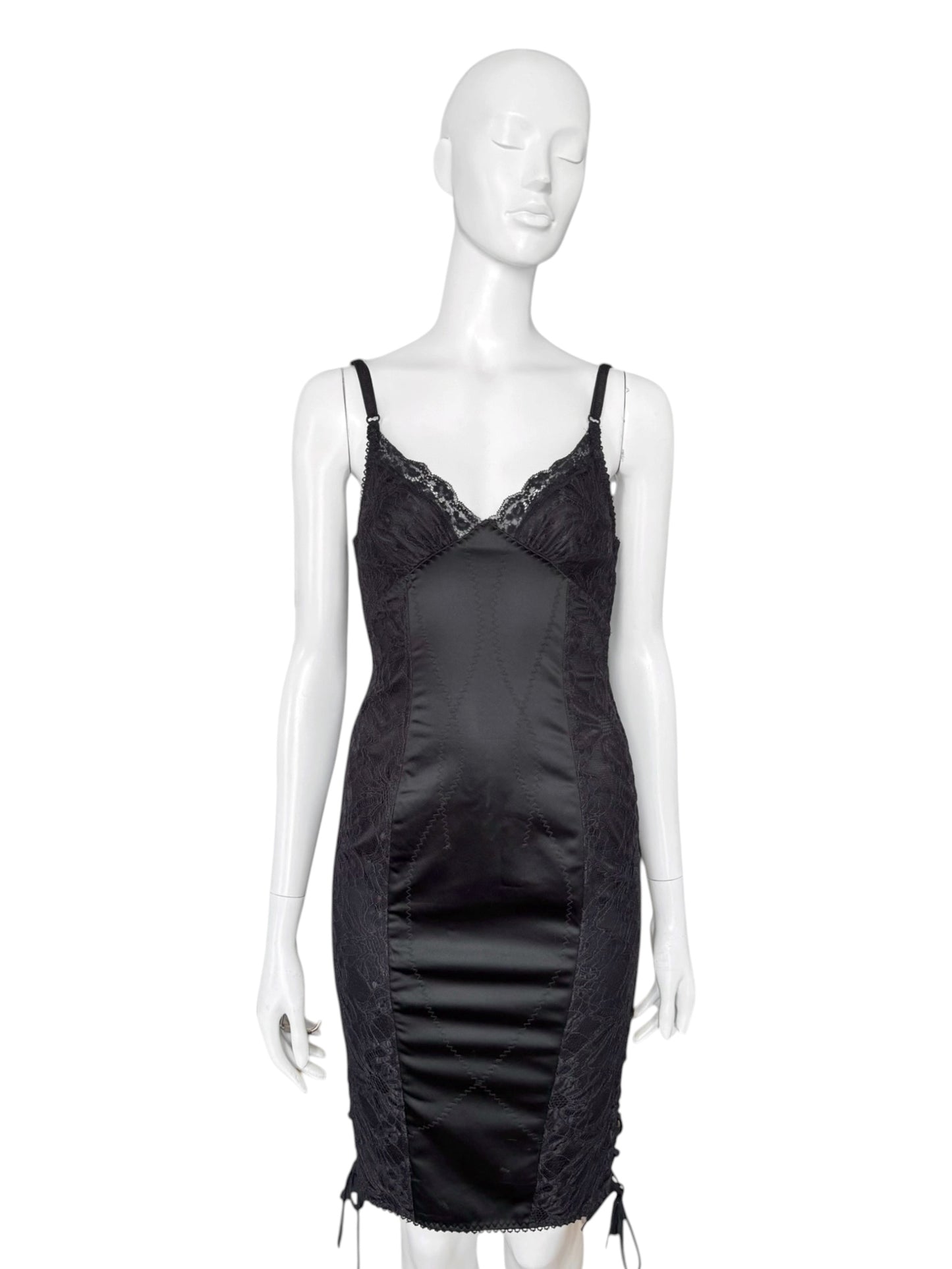 D&G early 2000s — robe corset en dentelle