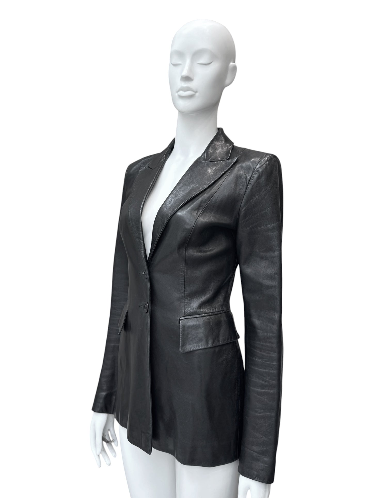 Plein Sud - blazer en cuir d’agneau