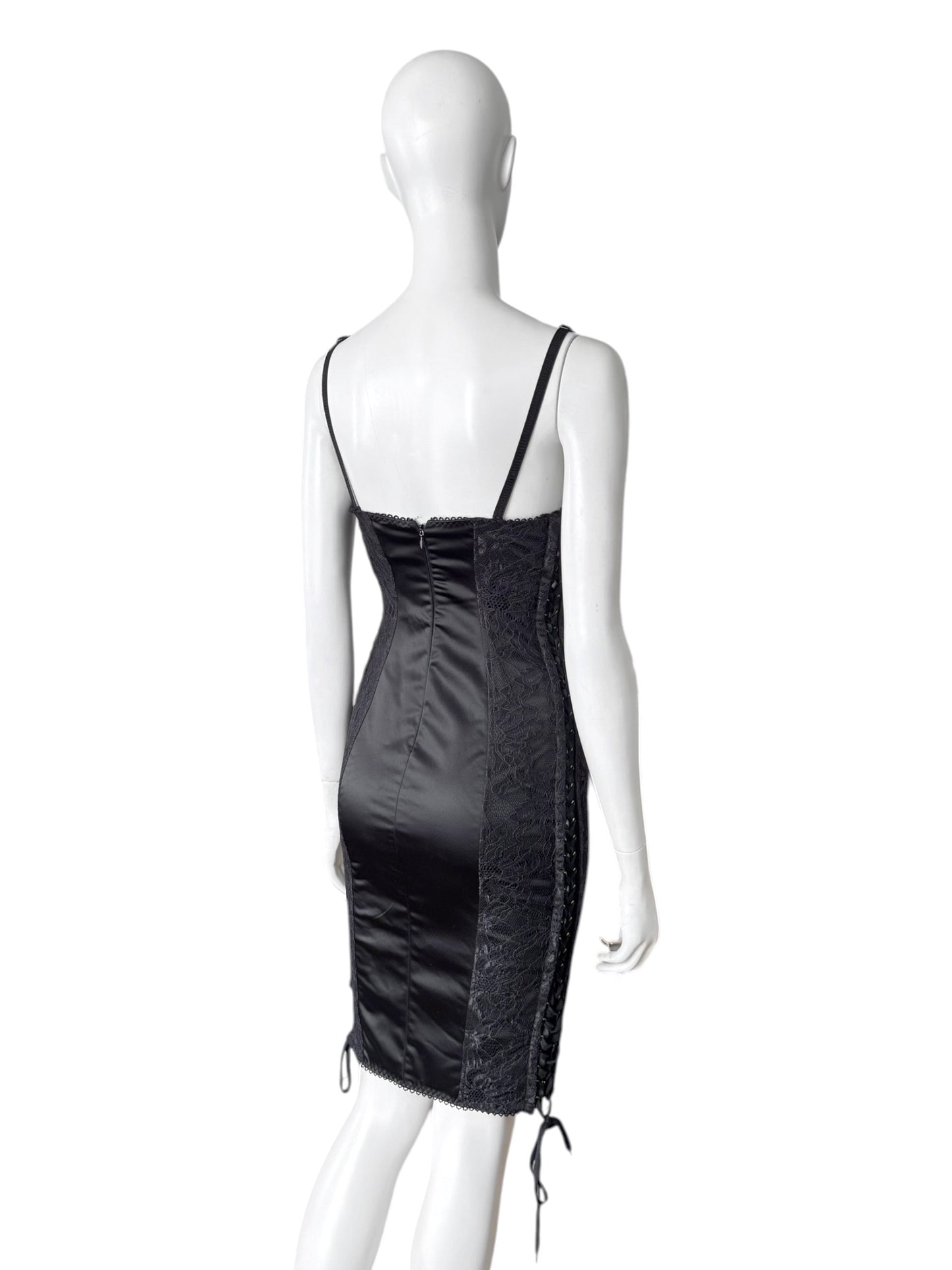 D&G early 2000s — robe corset en dentelle