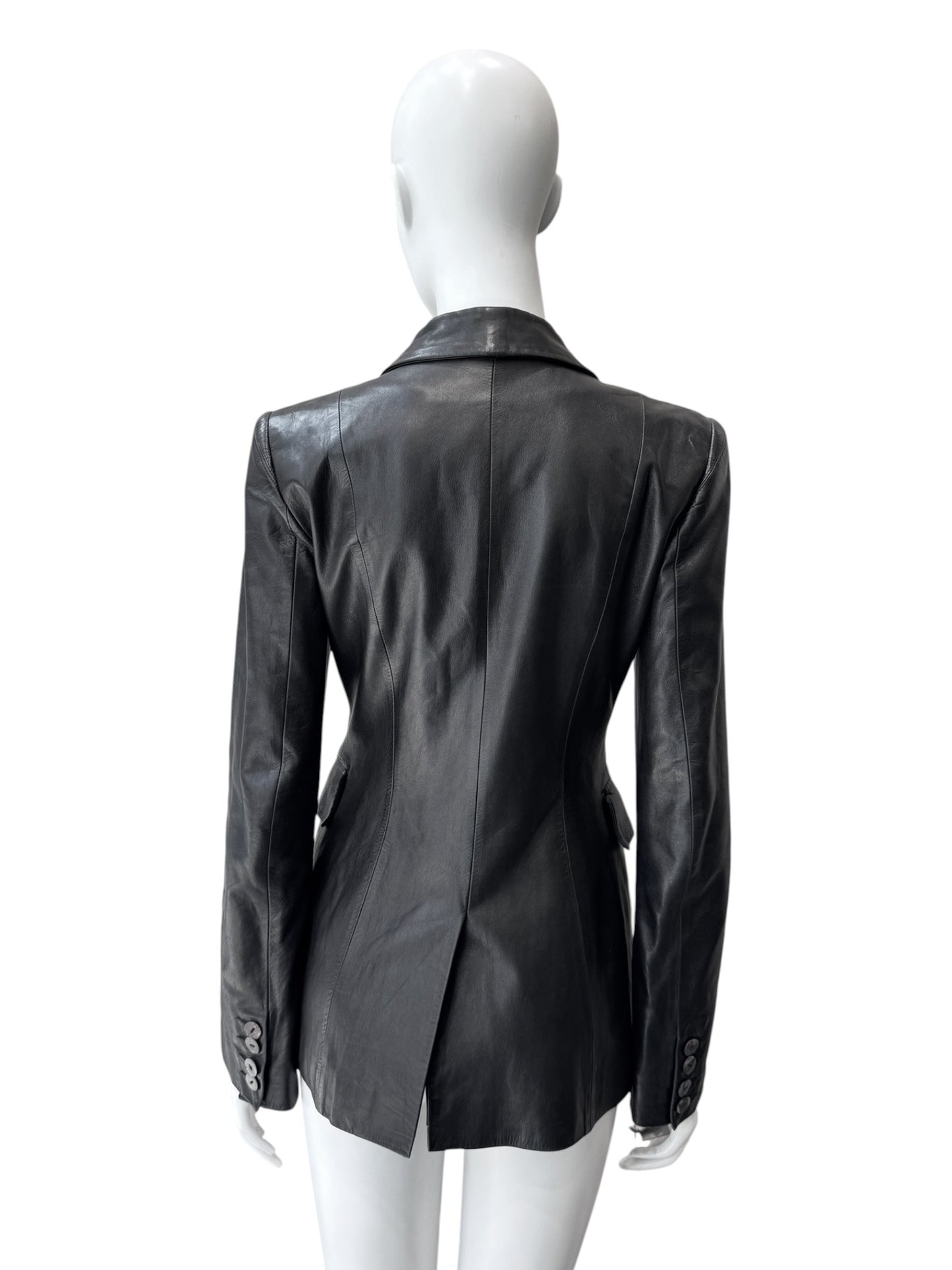 Plein Sud - blazer en cuir d’agneau
