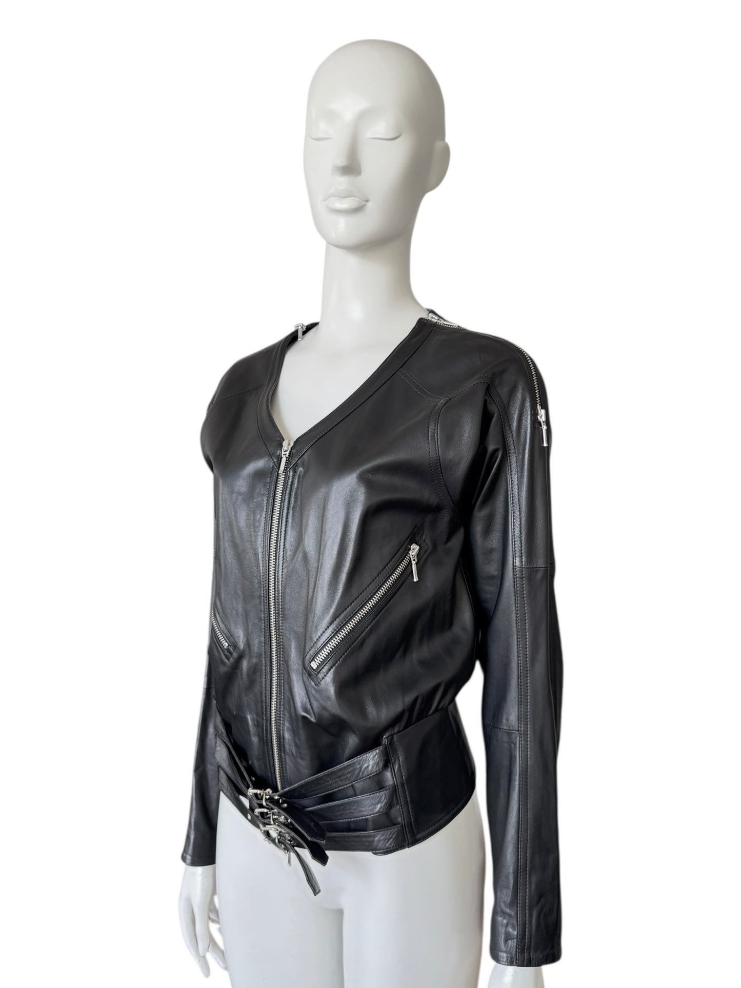 Veste Plein Sud en cuir – Fayçal Amor S/S 2004