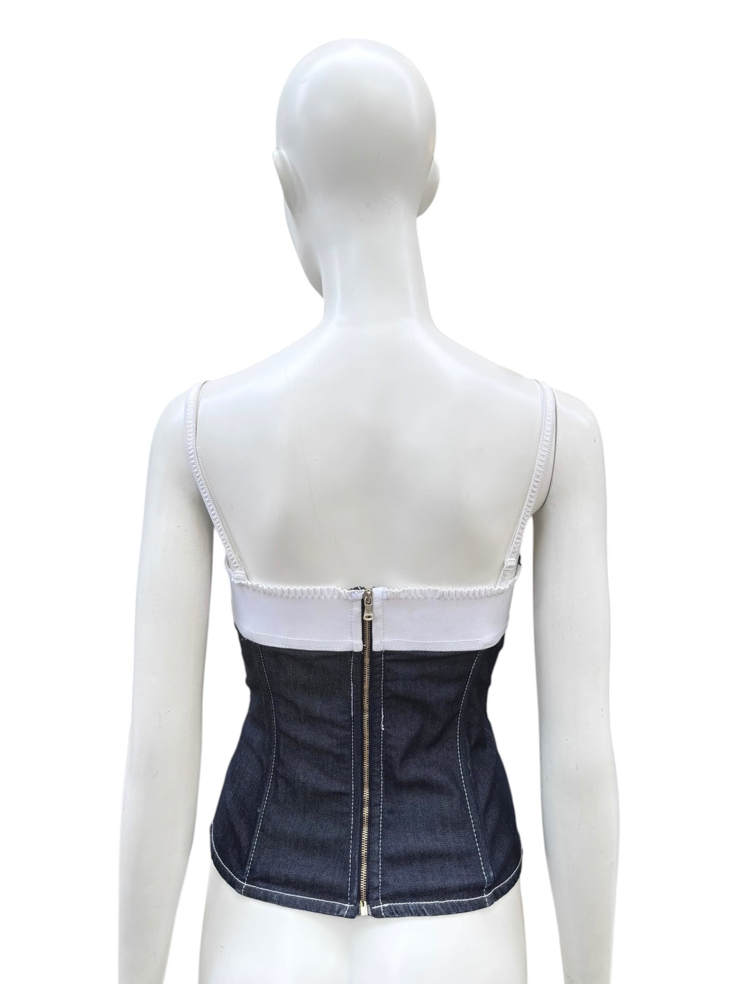 Corset D&G en denim – Années 2000