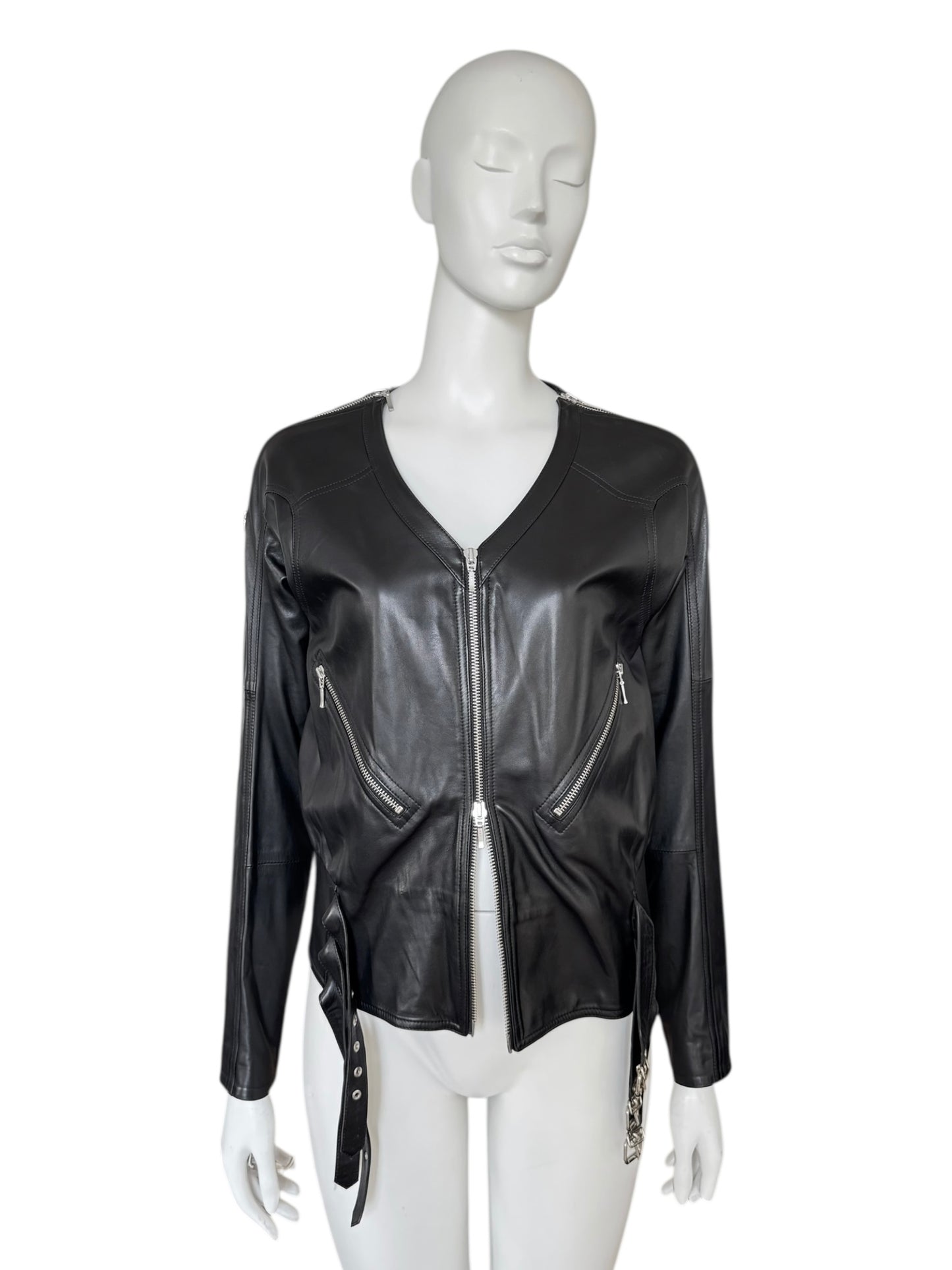 Veste Plein Sud en cuir – Fayçal Amor S/S 2004