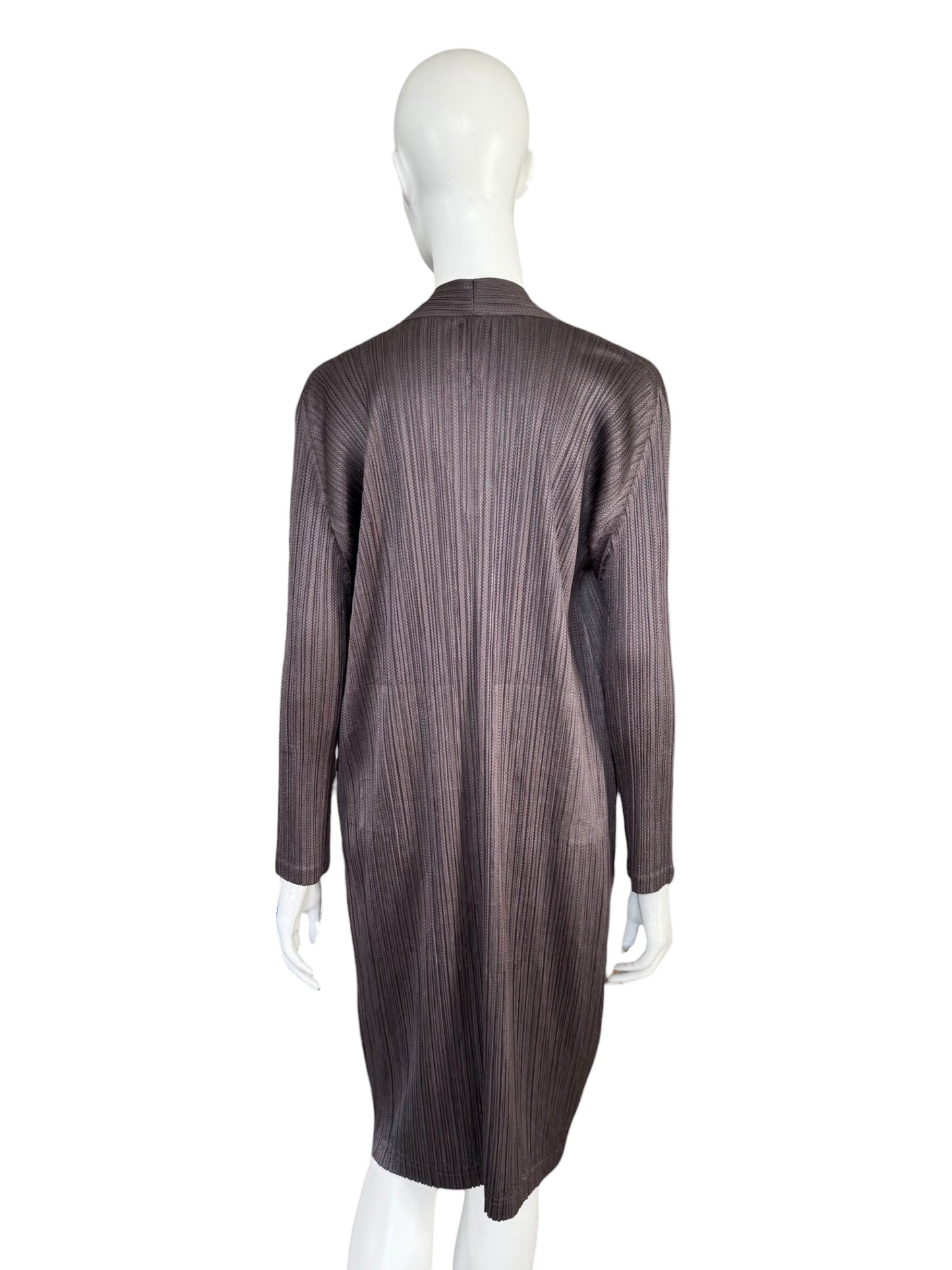 Pleats Please Issey Miyake — cardigan long