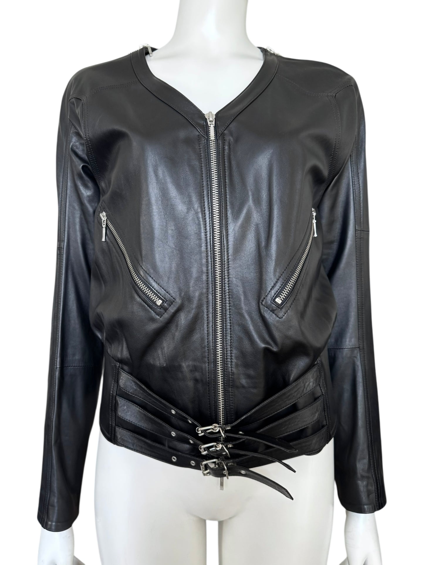 Veste Plein Sud en cuir – Fayçal Amor S/S 2004