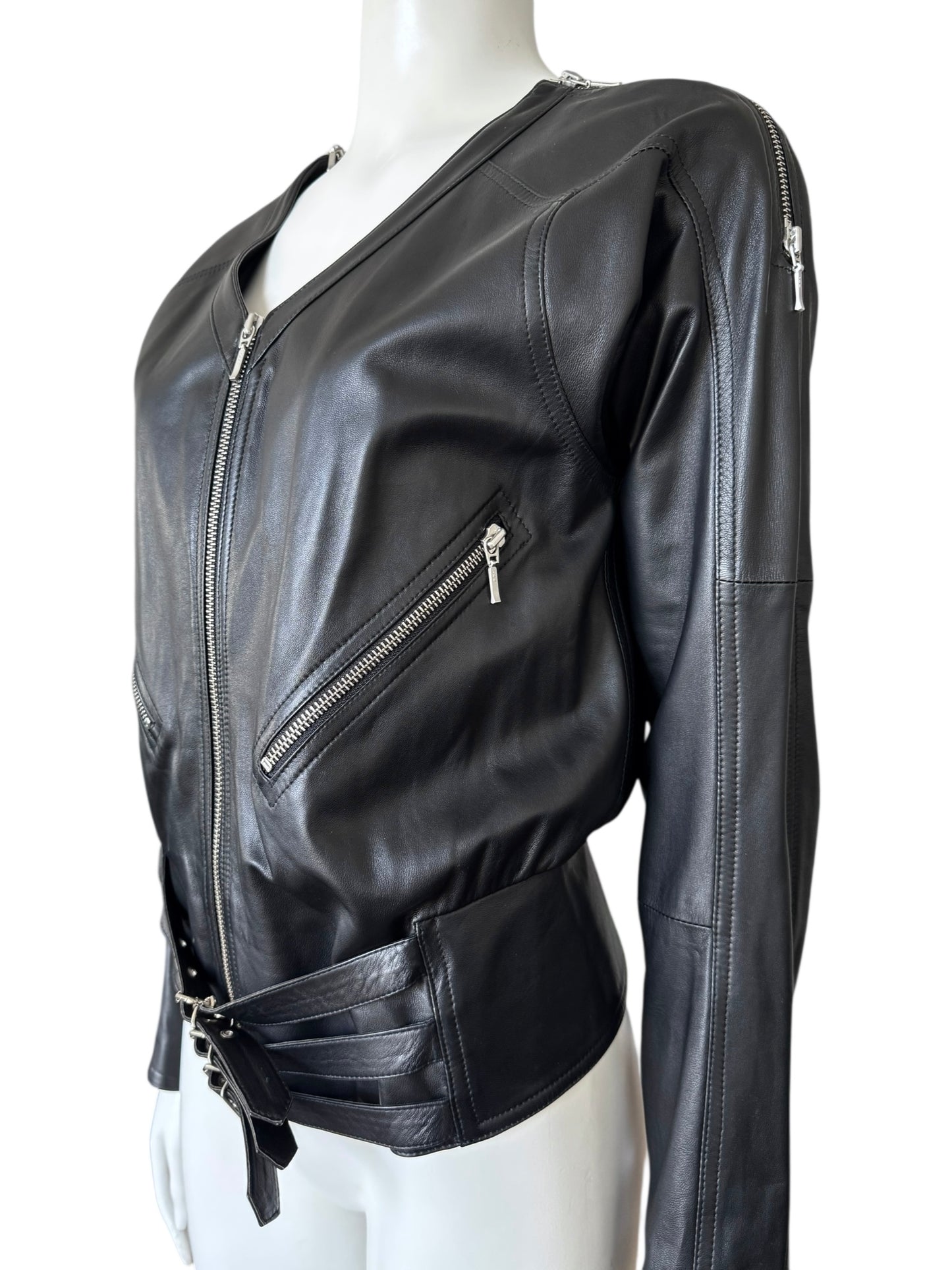 Veste Plein Sud en cuir – Fayçal Amor S/S 2004