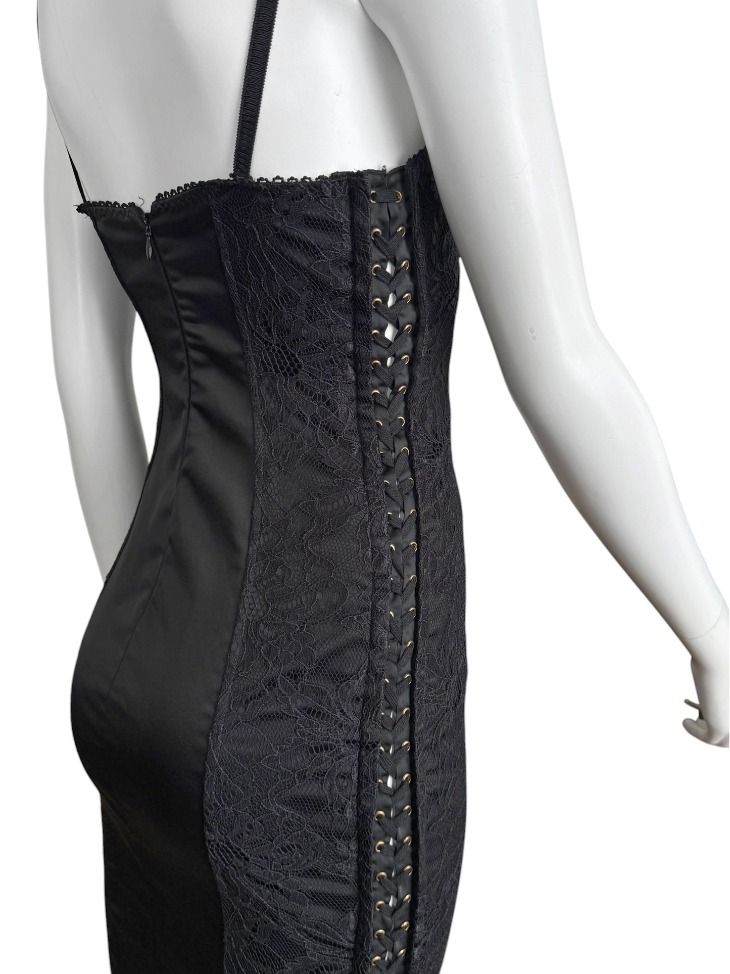 D&G early 2000s — robe corset en dentelle