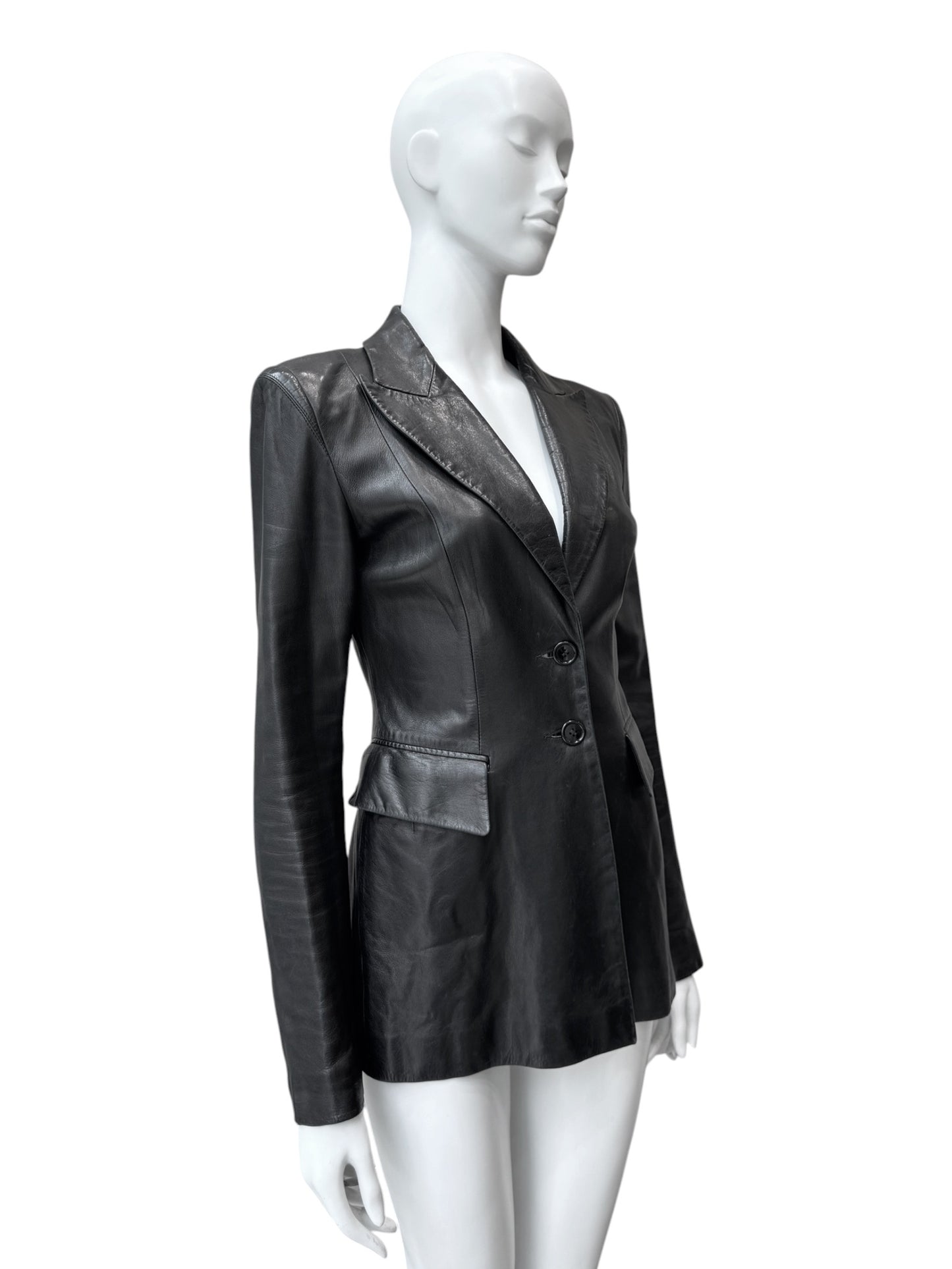 Plein Sud - blazer en cuir d’agneau