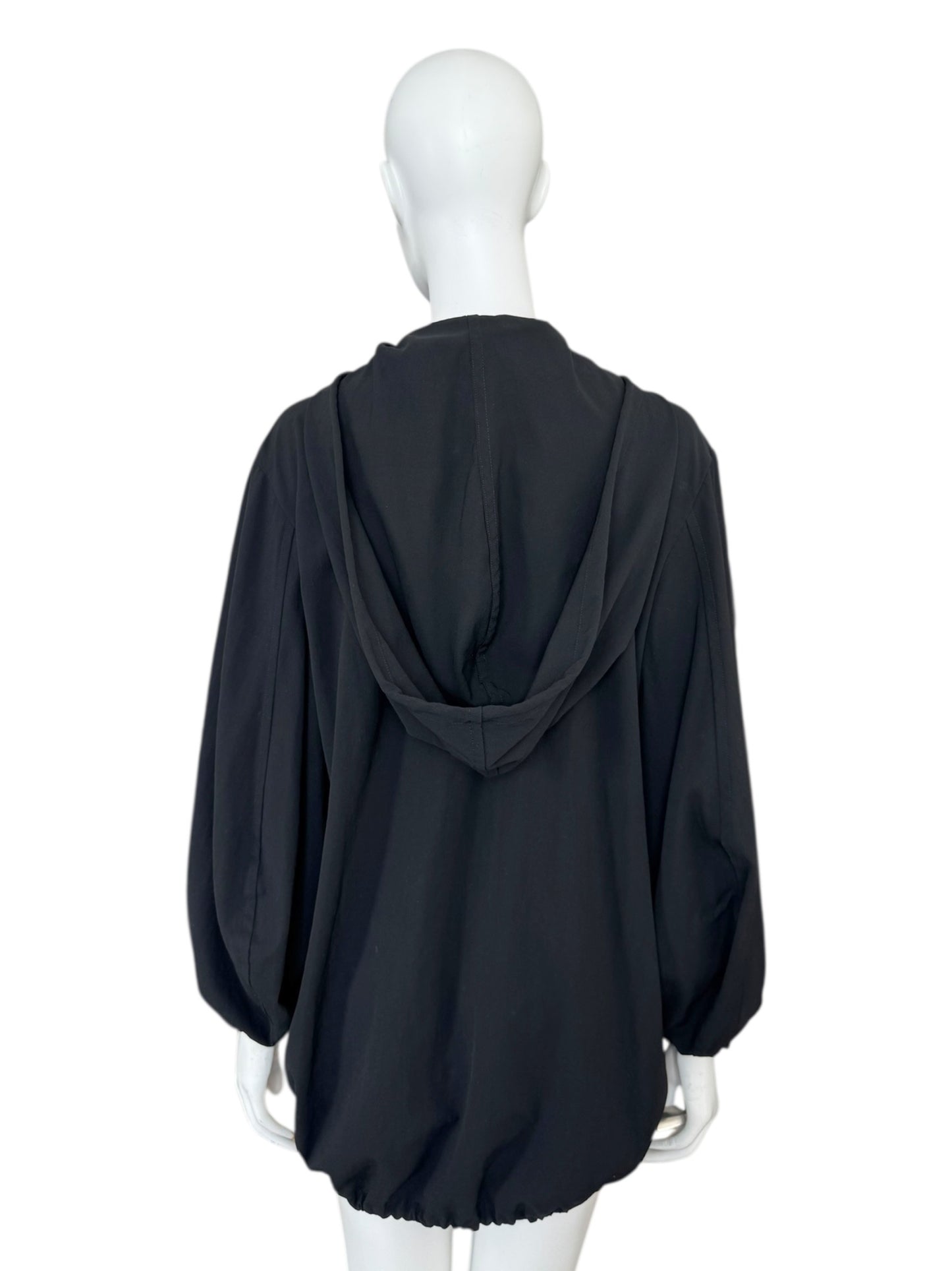 LIMI feu — Veste à capuche en laine noire 2010s