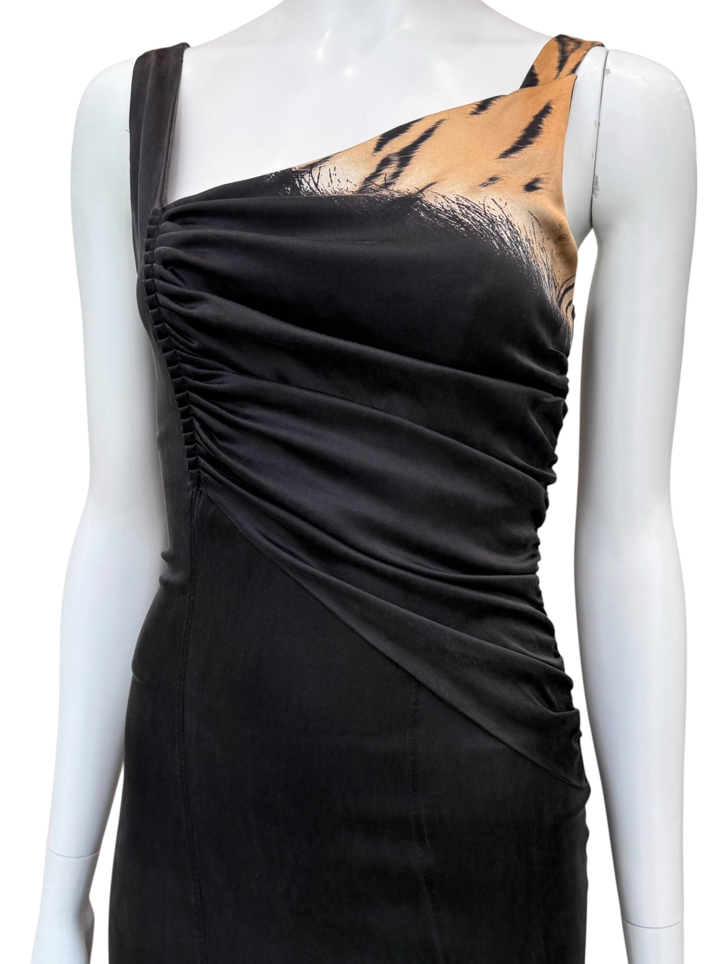 Roberto Cavalli 2010s - robe drapée en soie