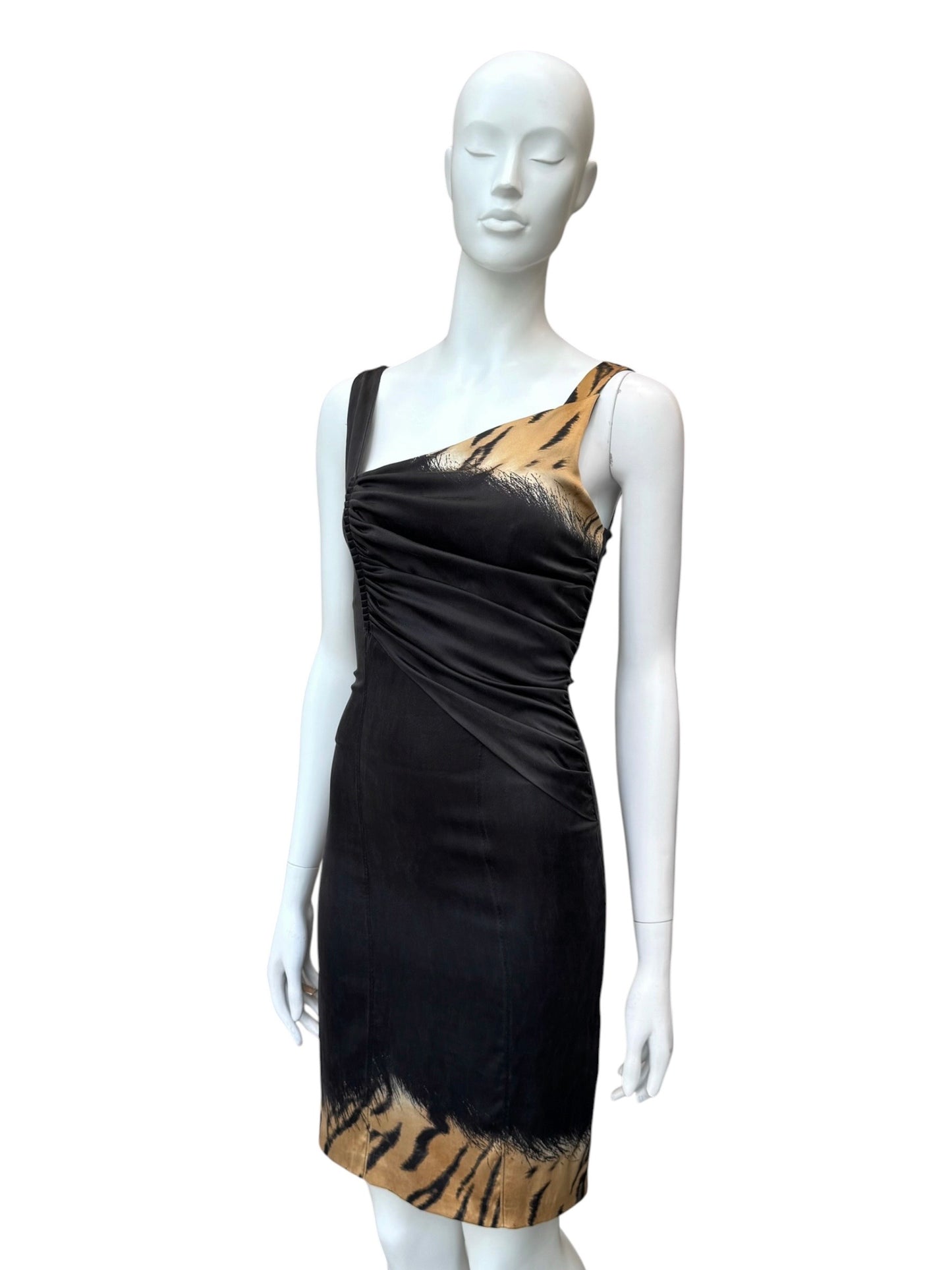 Roberto Cavalli 2010s - robe drapée en soie
