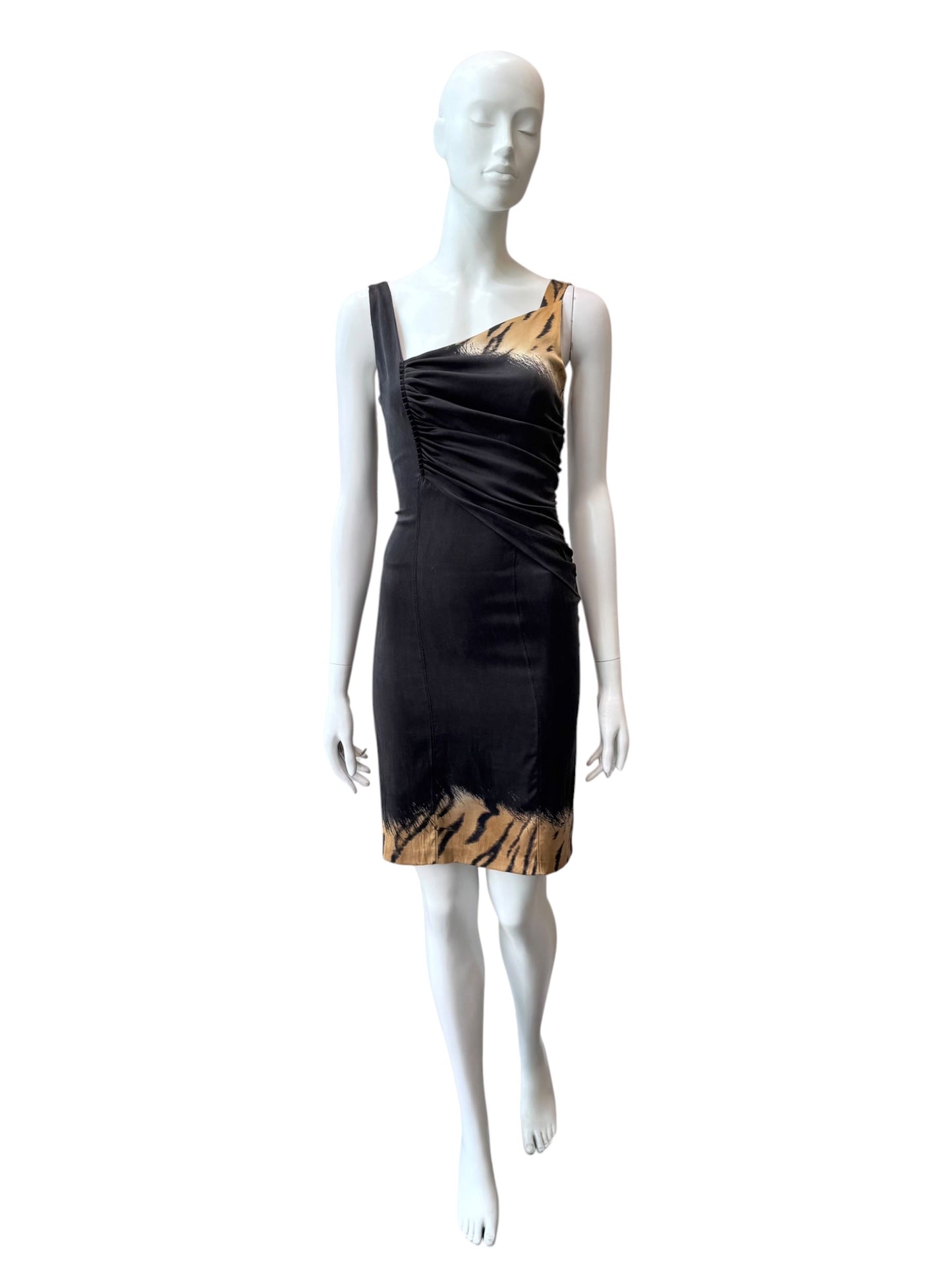 Roberto Cavalli 2010s - robe drapée en soie