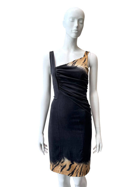 Roberto Cavalli 2010s - robe drapée en soie