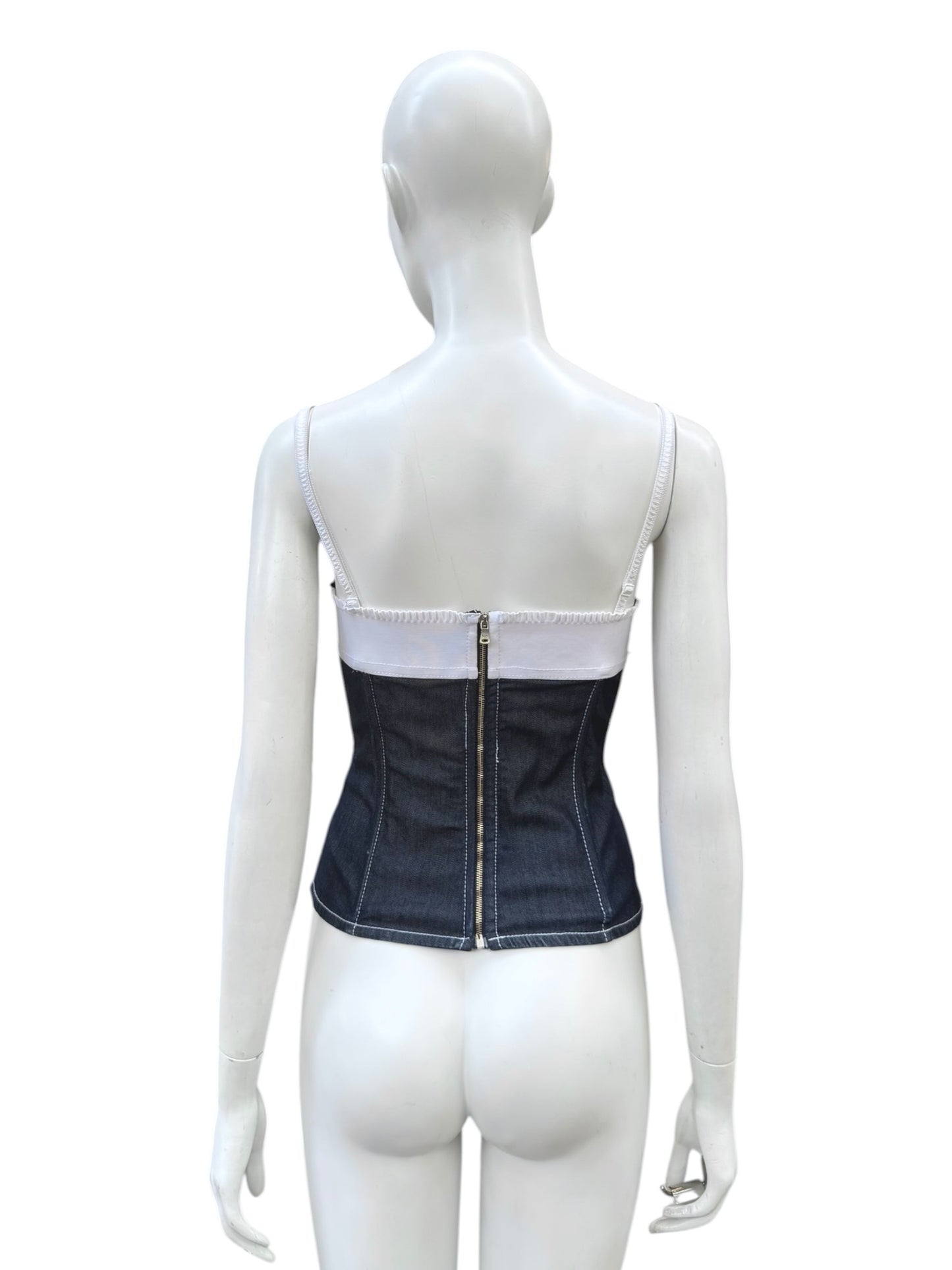 Corset D&G en denim – Années 2000