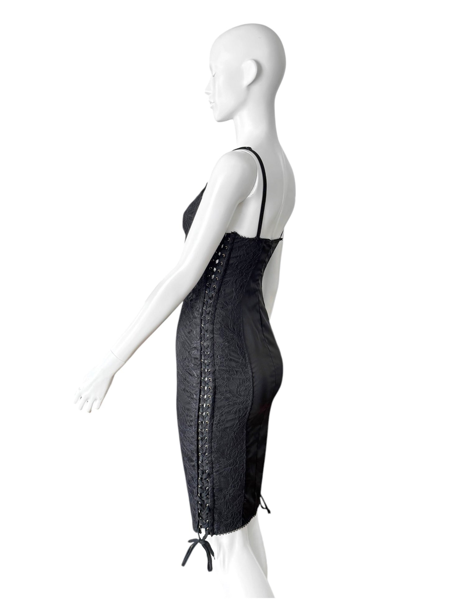 D&G early 2000s — robe corset en dentelle