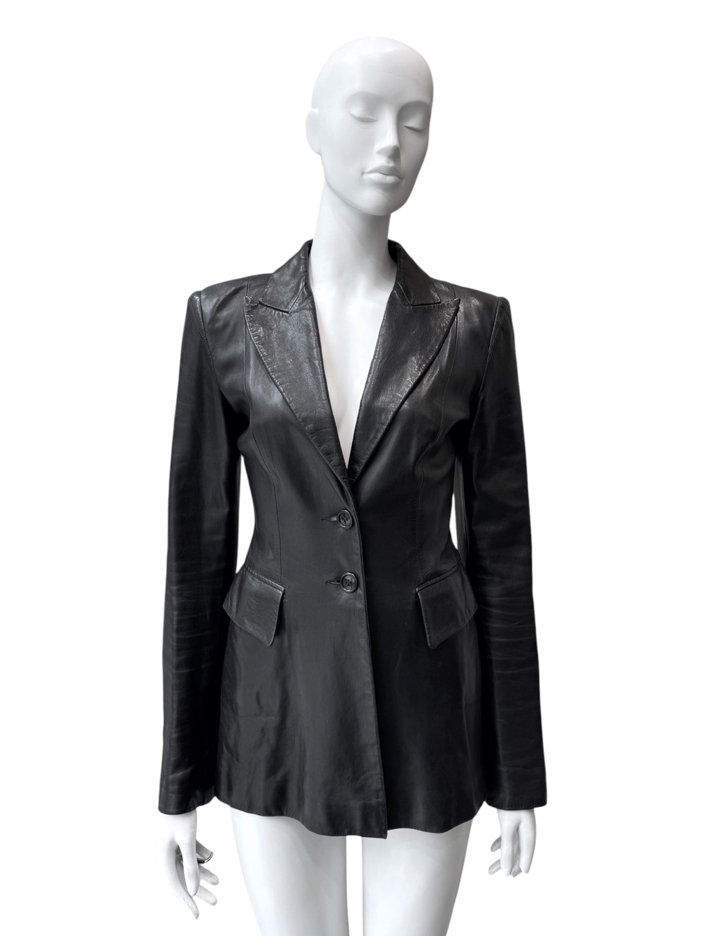 Plein Sud - blazer en cuir d’agneau
