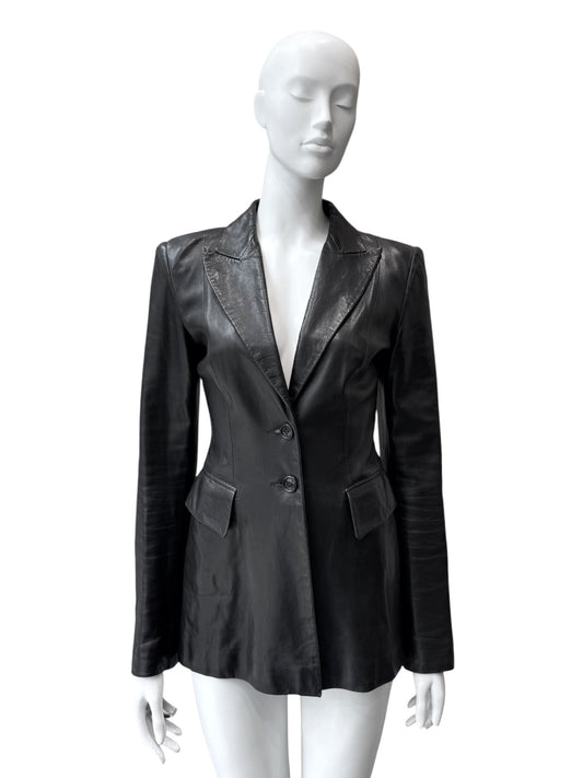 Plein Sud - blazer en cuir d’agneau