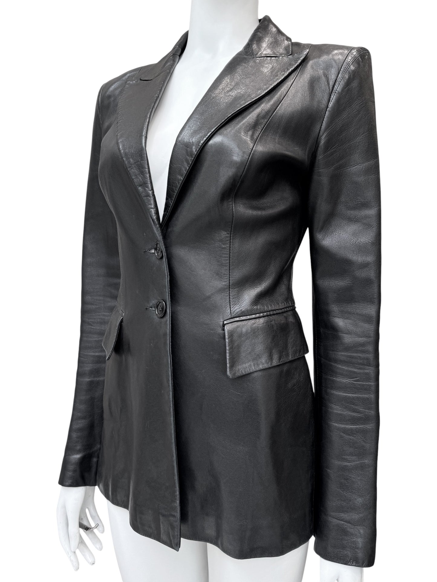 Plein Sud - blazer en cuir d’agneau