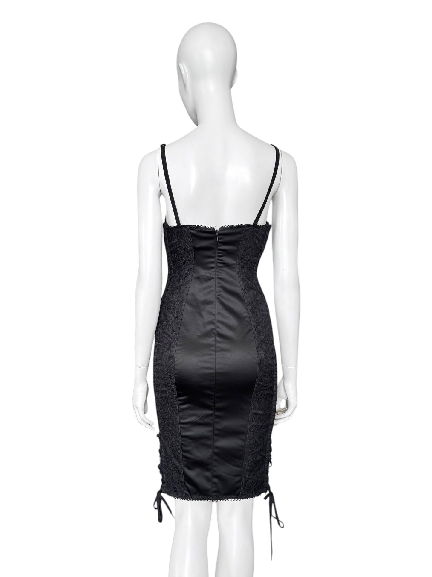 D&G early 2000s — robe corset en dentelle