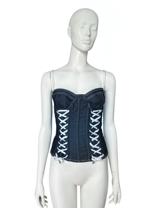 Corset D&G en denim – Années 2000