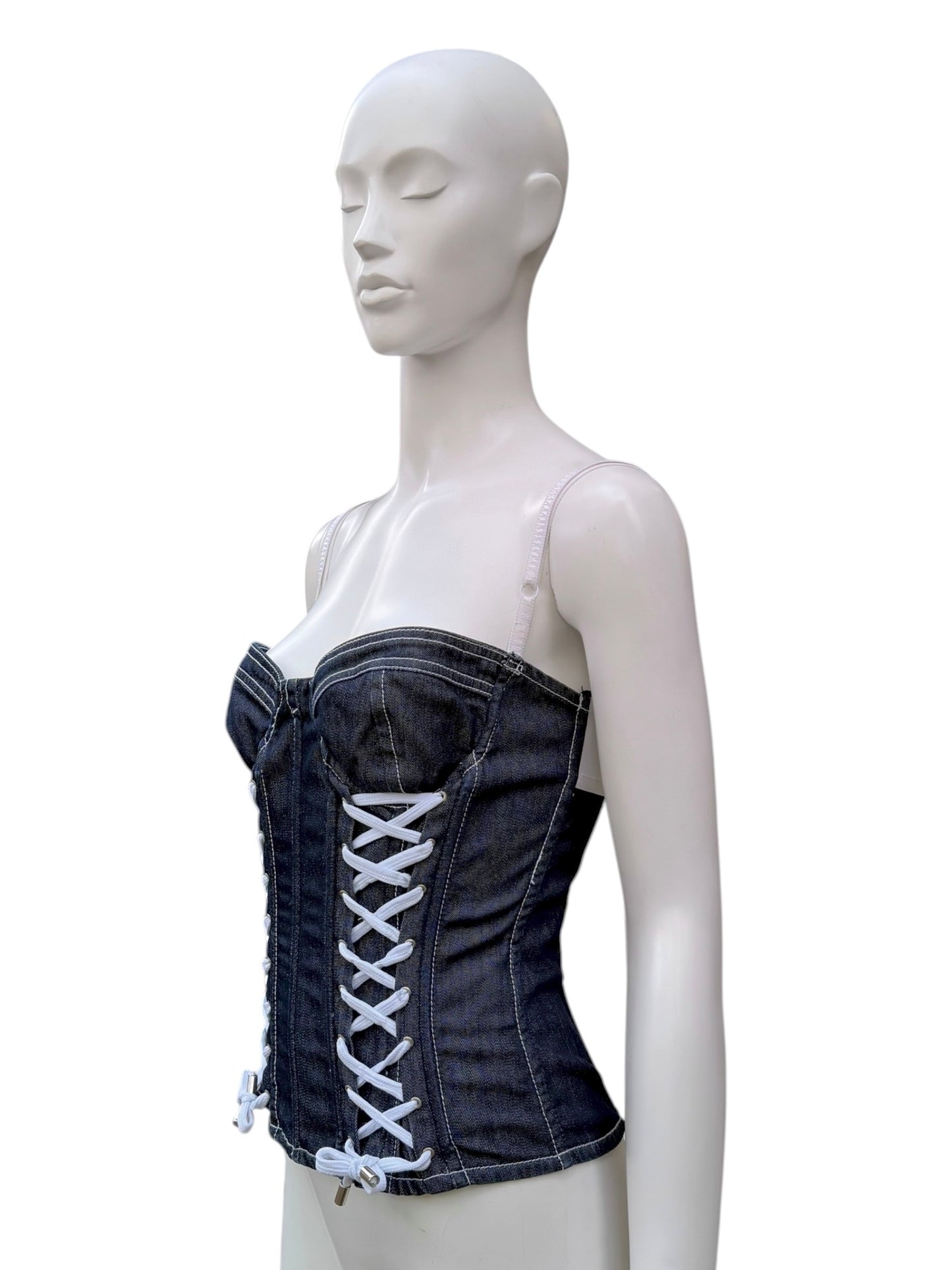 Corset D&G en denim – Années 2000