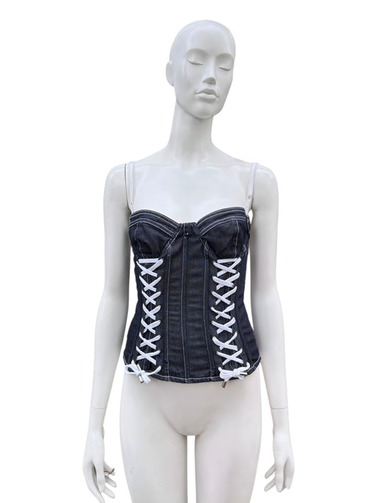 Corset D&G en denim – Années 2000