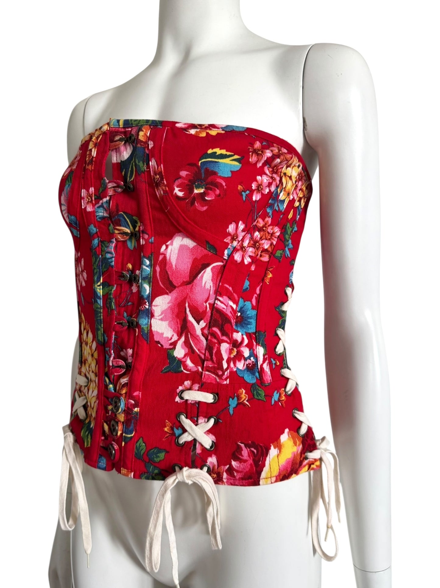 Corset floral D&G 2000s