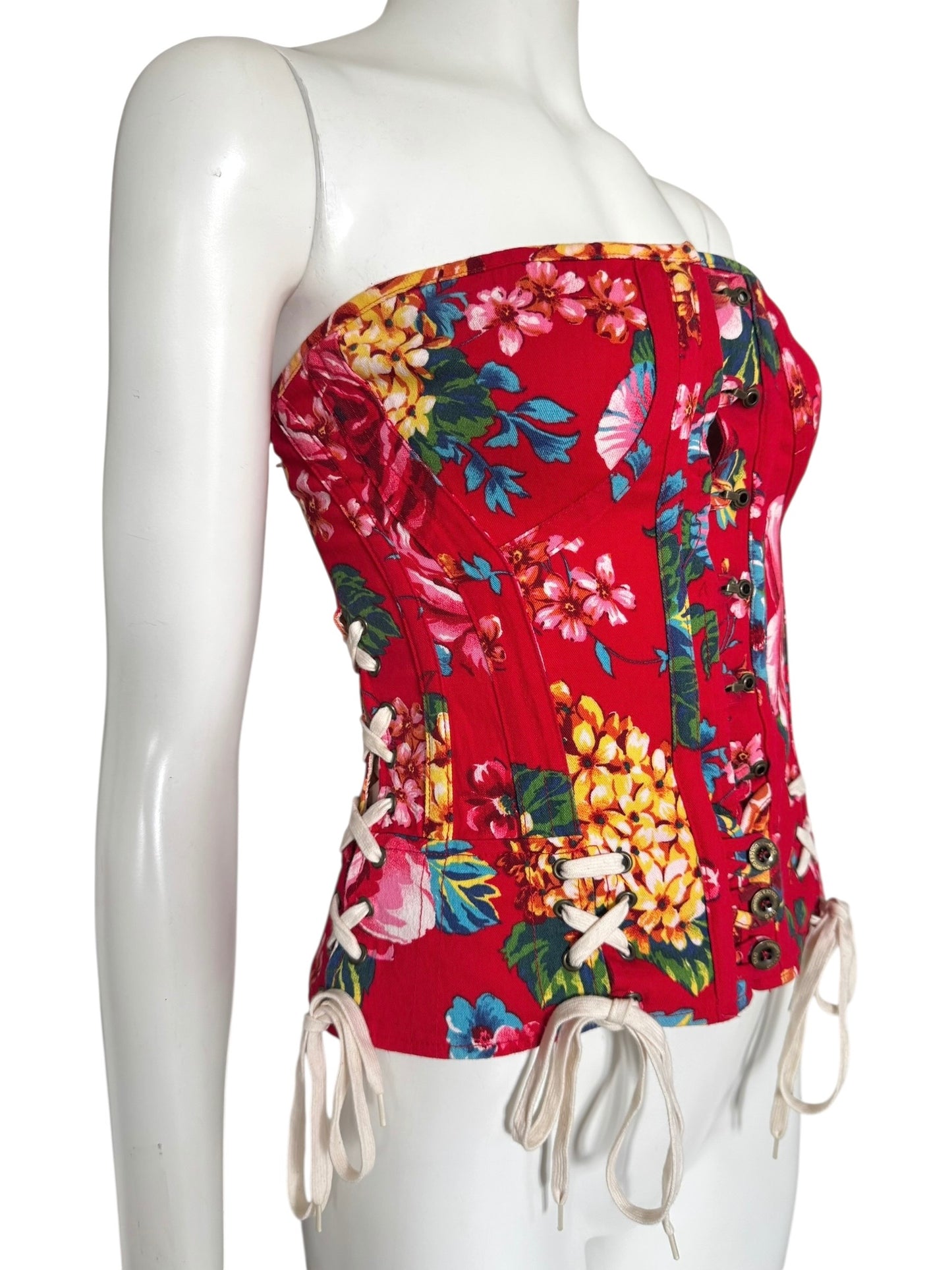 Corset floral D&G 2000s