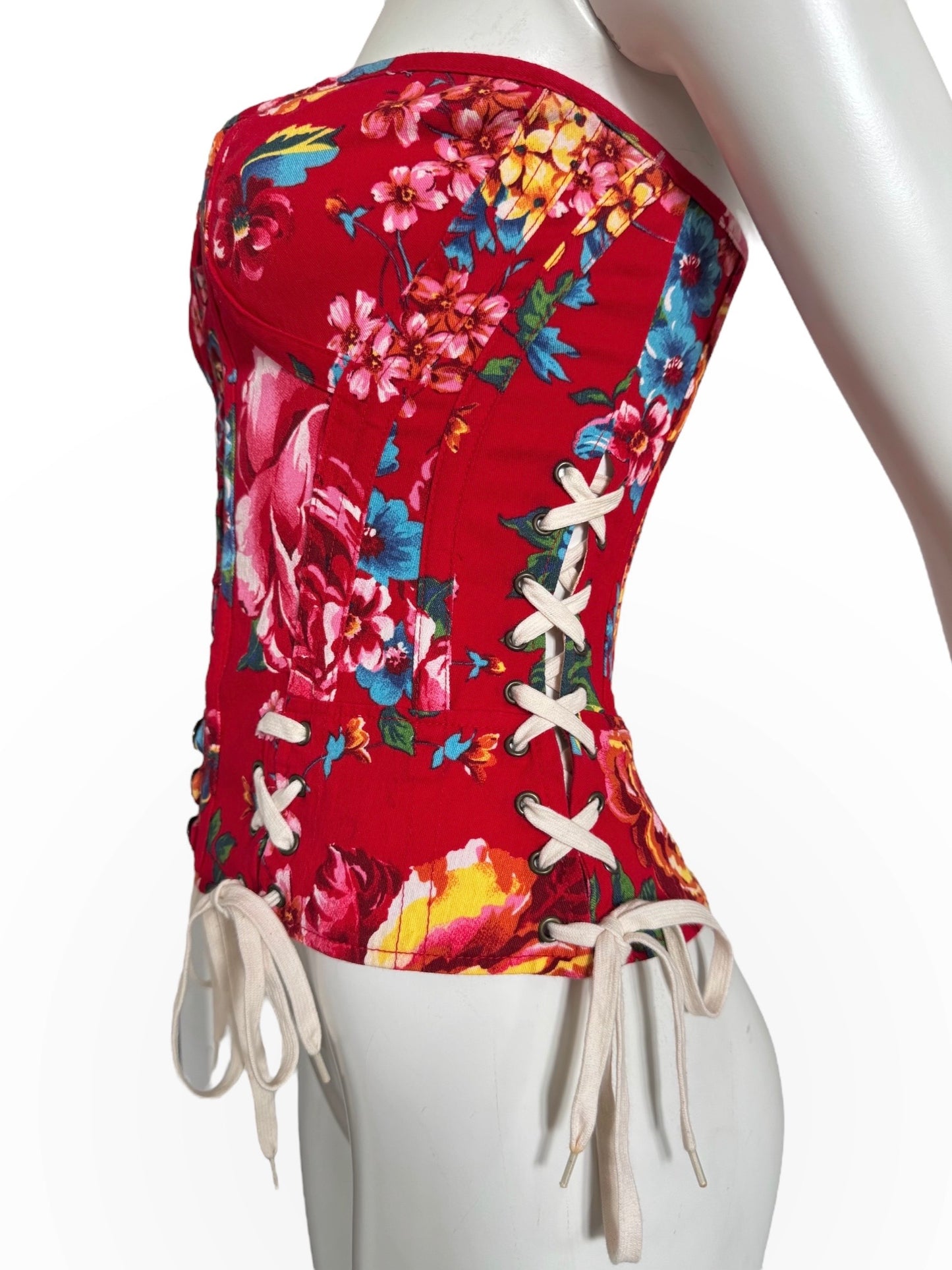Corset floral D&G 2000s
